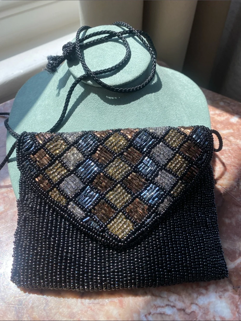 Vintage Andre’ Cellini Beaded Evening Clutch Mini shoulder bag